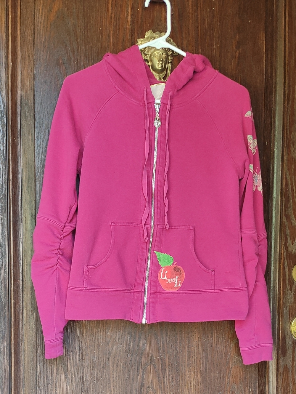 Pink hoodie Size Small With Lots Of Bling!